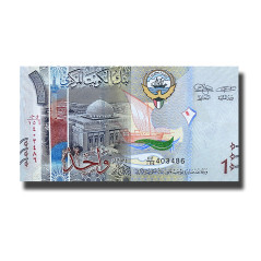 Kuwait 1 Dinar Banknote Uncirculated